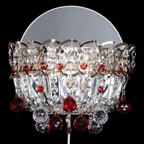 Бра Астра пластинка шар Красная в Магнитогорске Гусь Хрустальный