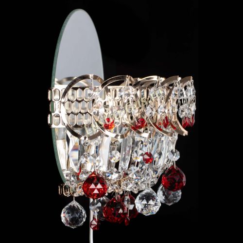 Бра Астра пластинка шар Красная в Магнитогорске Гусь Хрустальный