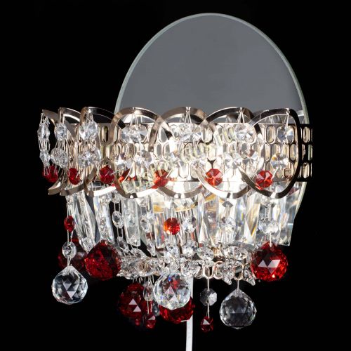 Бра Астра пластинка шар Красная в Магнитогорске Гусь Хрустальный