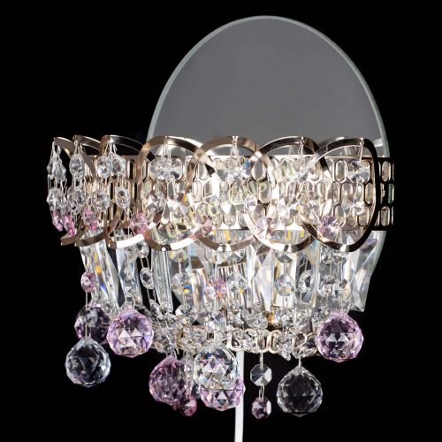 Бра Астра пластинка шар Розовая в Магнитогорске Гусь Хрустальный