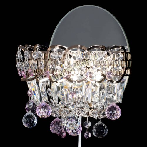 Бра Астра пластинка шар Розовая в Магнитогорске Гусь Хрустальный