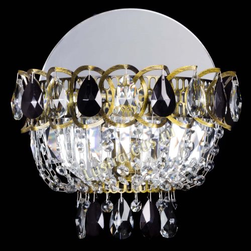 Бра Астра Черная под бронзу в Магнитогорске Гусь Хрустальный