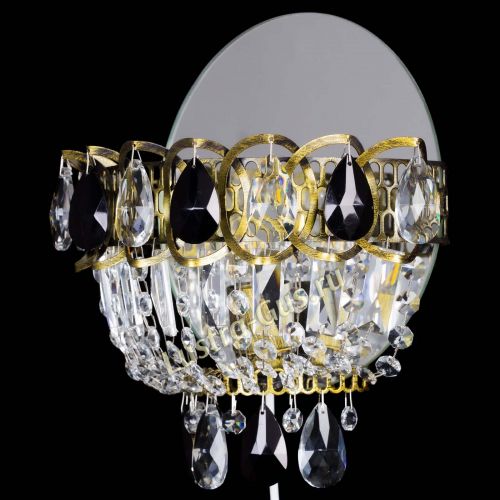 Бра Астра Черная под бронзу в Магнитогорске Гусь Хрустальный