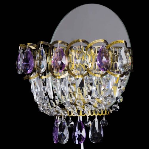 Бра Астра Фиолетовая под бронзу в Магнитогорске Гусь Хрустальный