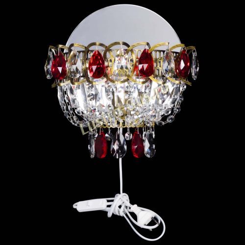 Бра Астра Красная под бронзу в Магнитогорске Гусь Хрустальный