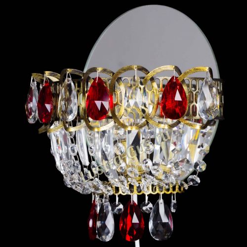 Бра Астра Красная под бронзу в Магнитогорске Гусь Хрустальный