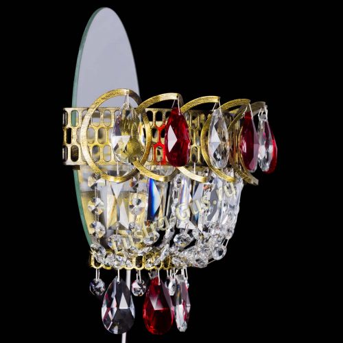 Бра Астра Красная под бронзу в Магнитогорске Гусь Хрустальный