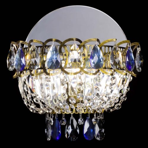 Бра Астра Синяя под бронзу в Магнитогорске Гусь Хрустальный