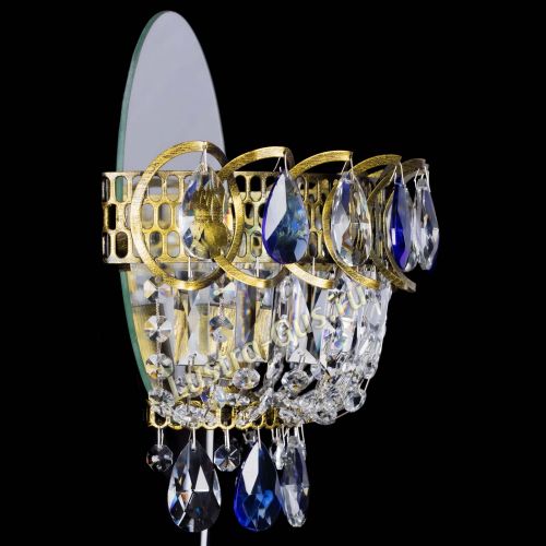 Бра Астра Синяя под бронзу в Магнитогорске Гусь Хрустальный