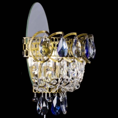 Бра Астра Синяя под бронзу в Магнитогорске Гусь Хрустальный