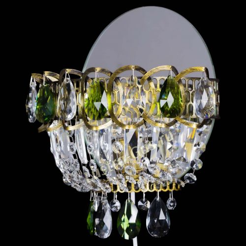 Бра Астра Зеленая под бронзу в Магнитогорске Гусь Хрустальный