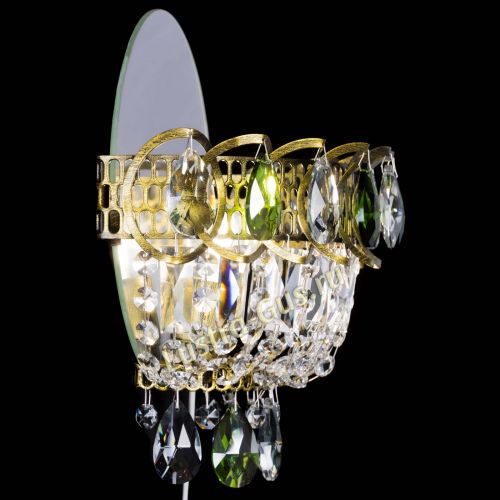 Бра Астра Зеленая под бронзу в Магнитогорске Гусь Хрустальный