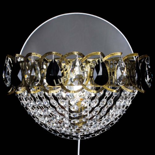 Бра Астра Сетка под бронзу Черная в Магнитогорске Гусь Хрустальный