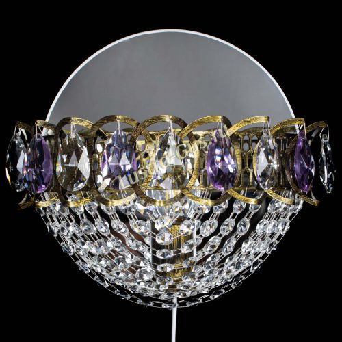 Бра Астра Сетка под бронзу Фиолетовая в Магнитогорске Гусь Хрустальный