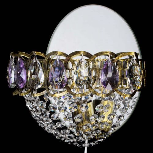 Бра Астра Сетка под бронзу Фиолетовая в Магнитогорске Гусь Хрустальный