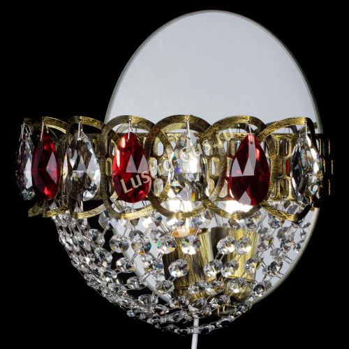 Бра Астра Сетка под бронзу Красная в Магнитогорске Гусь Хрустальный