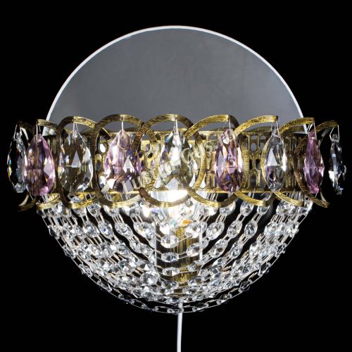 Бра Астра Сетка под бронзу Розовая в Магнитогорске Гусь Хрустальный