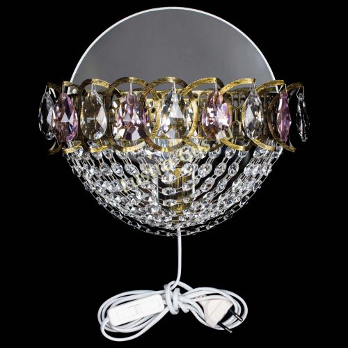 Бра Астра Сетка под бронзу Розовая в Магнитогорске Гусь Хрустальный