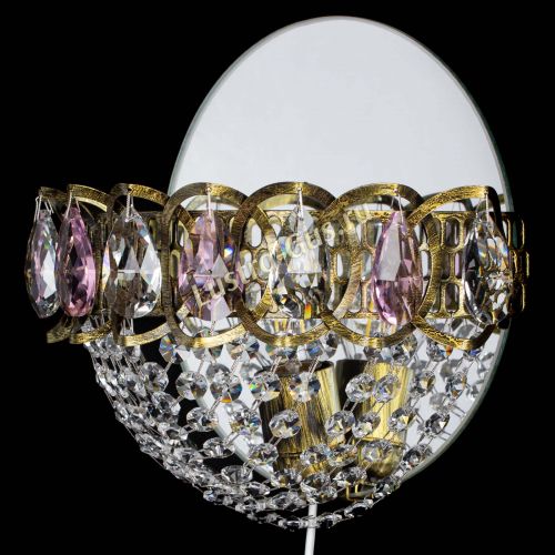 Бра Астра Сетка под бронзу Розовая в Магнитогорске Гусь Хрустальный