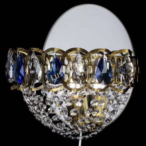 Бра Астра Сетка под бронзу Синяя в Магнитогорске Гусь Хрустальный