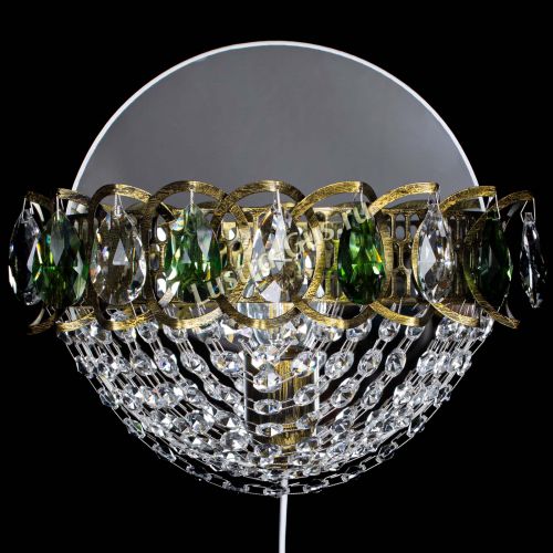 Бра Астра Сетка под бронзу Зеленая в Магнитогорске Гусь Хрустальный