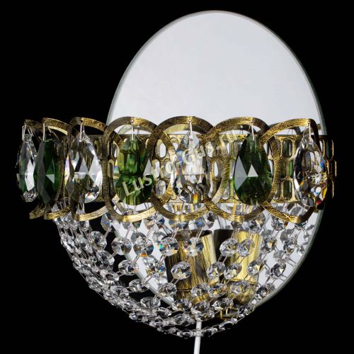 Бра Астра Сетка под бронзу Зеленая в Магнитогорске Гусь Хрустальный