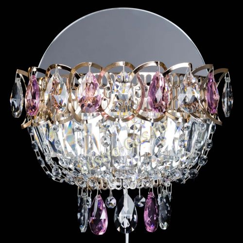 Бра Астра розовая в Магнитогорске Гусь Хрустальный