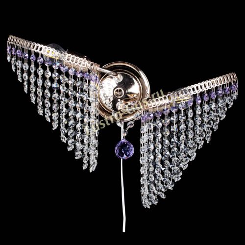 Бра Бутоны №2 фиолетовая в Магнитогорске Гусь Хрустальный