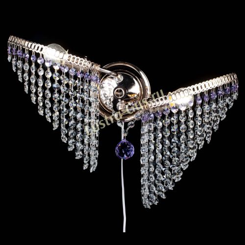 Бра Бутоны №2 фиолетовая в Магнитогорске Гусь Хрустальный