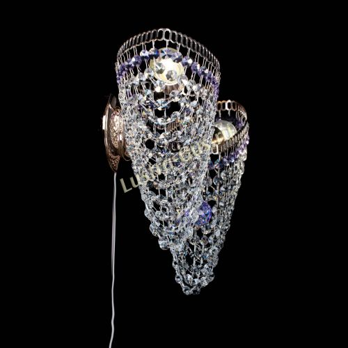 Бра Бутоны №2 фиолетовая в Магнитогорске Гусь Хрустальный