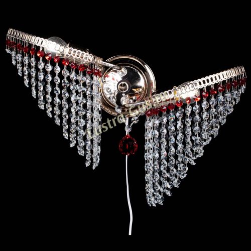 Бра Бутоны №2 красная в Магнитогорске Гусь Хрустальный