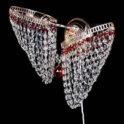 Бра Бутоны №2 красная в Магнитогорске Гусь Хрустальный