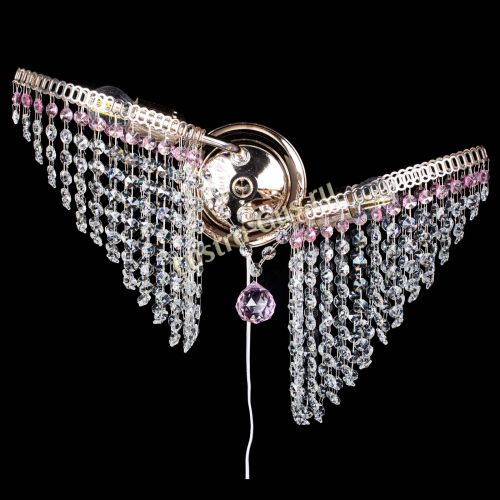 Бра Бутоны №2 розовая в Магнитогорске Гусь Хрустальный