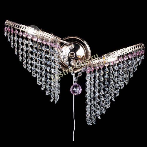 Бра Бутоны №2 розовая в Магнитогорске Гусь Хрустальный