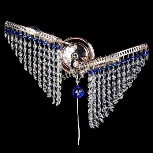 Бра Бутоны №2 синяя в Магнитогорске Гусь Хрустальный