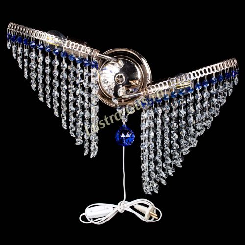 Бра Бутоны №2 синяя в Магнитогорске Гусь Хрустальный