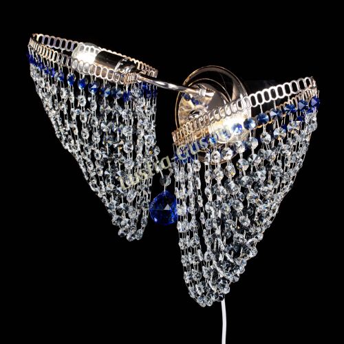 Бра Бутоны №2 синяя в Магнитогорске Гусь Хрустальный