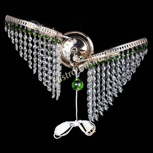 Бра Бутоны №2 зеленая в Магнитогорске Гусь Хрустальный