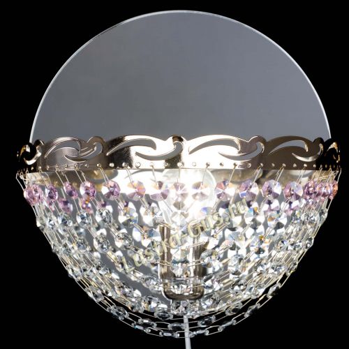 Бра Диана розовая в Магнитогорске Гусь Хрустальный