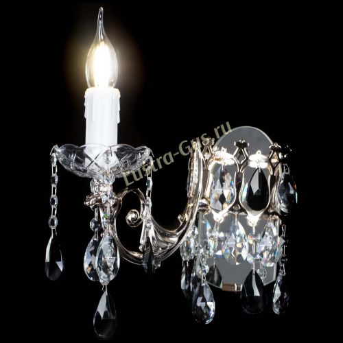 Бра Елизавета №1 мини черная в Магнитогорске Гусь Хрустальный