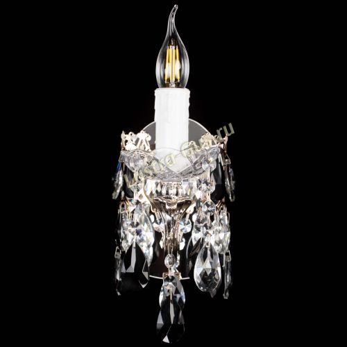 Бра Елизавета №1 мини черная в Магнитогорске Гусь Хрустальный