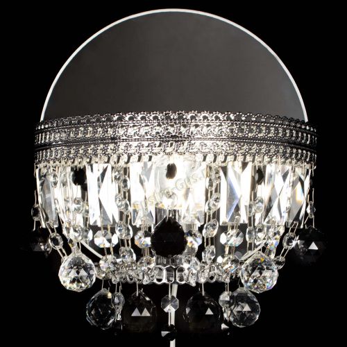 Бра Флоренция шар черная в Магнитогорске Гусь Хрустальный