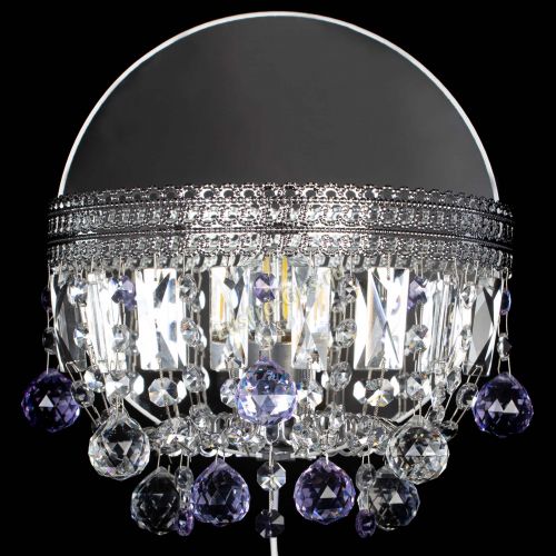 Бра Флоренция шар фиолетовая в Магнитогорске Гусь Хрустальный