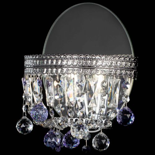 Бра Флоренция шар фиолетовая в Магнитогорске Гусь Хрустальный