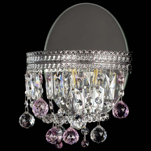 Бра Флоренция шар розовая в Магнитогорске Гусь Хрустальный