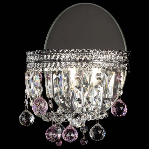 Бра Флоренция шар розовая в Магнитогорске Гусь Хрустальный