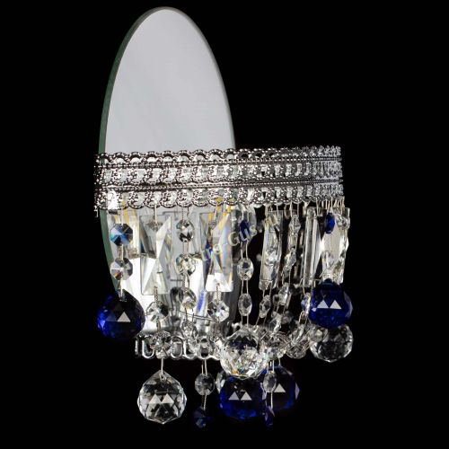 Бра Флоренция шар синяя в Магнитогорске Гусь Хрустальный