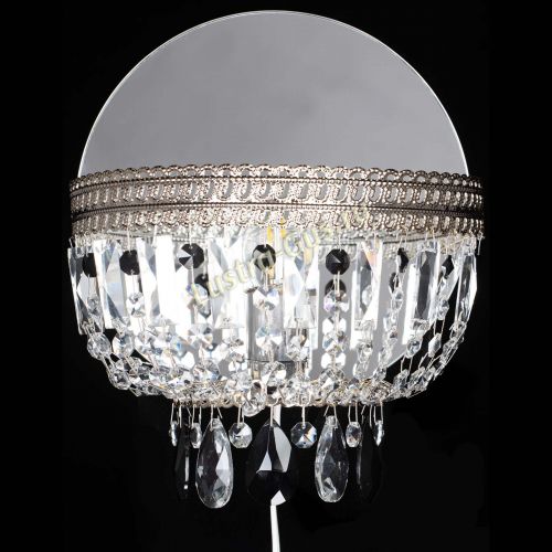 Бра Флоренция журавлик черная в Магнитогорске Гусь Хрустальный