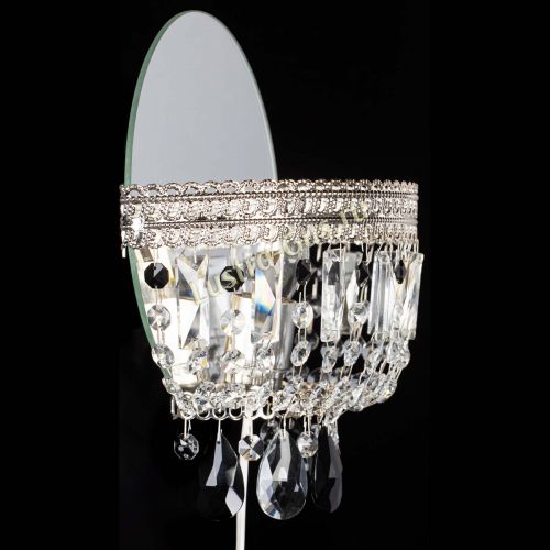 Бра Флоренция журавлик черная в Магнитогорске Гусь Хрустальный