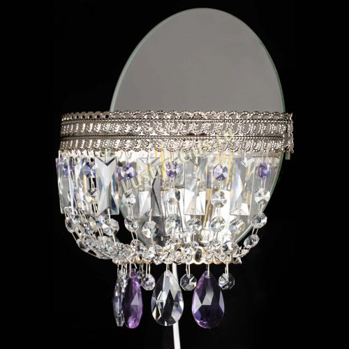 Бра Флоренция журавлик фиолетовая в Магнитогорске Гусь Хрустальный